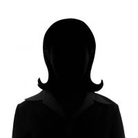 Unknown short hair businesswoman silhouette.